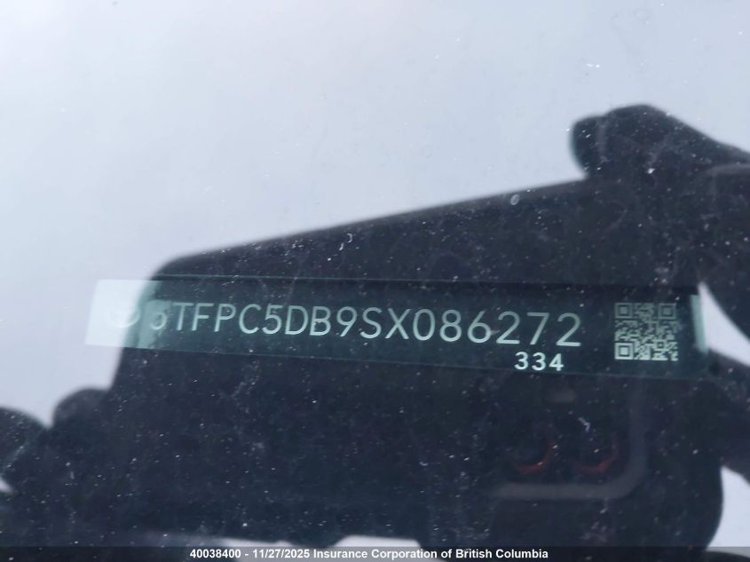 2025 Toyota Tundra Crewmax Limited/Crewmax Trd Pro VIN: 5TFPC5DB9SX086272 Lot: 40038400