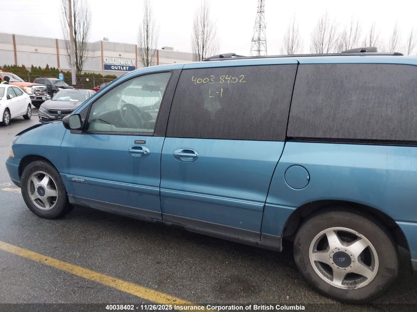 2001 Ford Windstar Se Sport VIN: 2FMZA57441BC03530 Lot: 40038402
