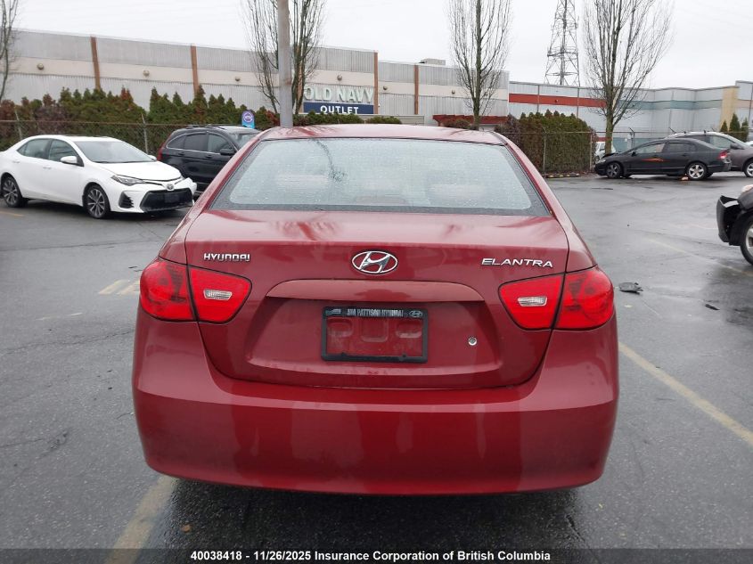 2009 Hyundai Elantra Gls/Se VIN: KMHDU45D29U771943 Lot: 40038418