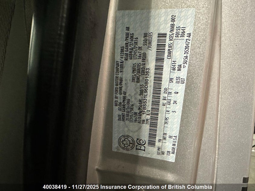 1FBSS31L96DB01363 2006 FORD ECONOLINE photo no. 7