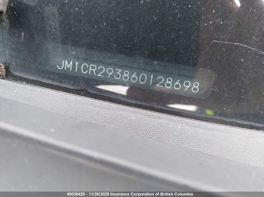 2006 Mazda 5 VIN: JM1CR293860128698 Lot: 40038420