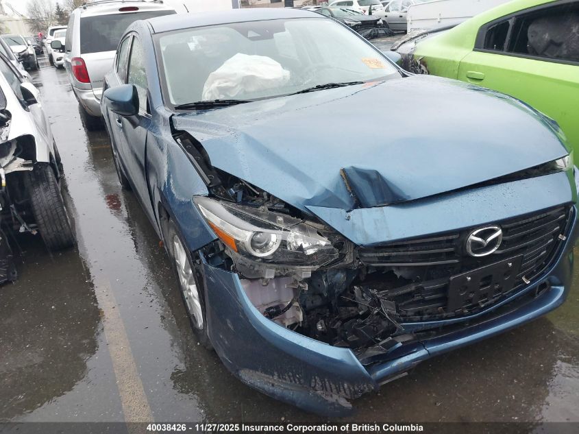 2018 Mazda 3 Touring VIN: 3MZBN1L78JM233838 Lot: 40038426