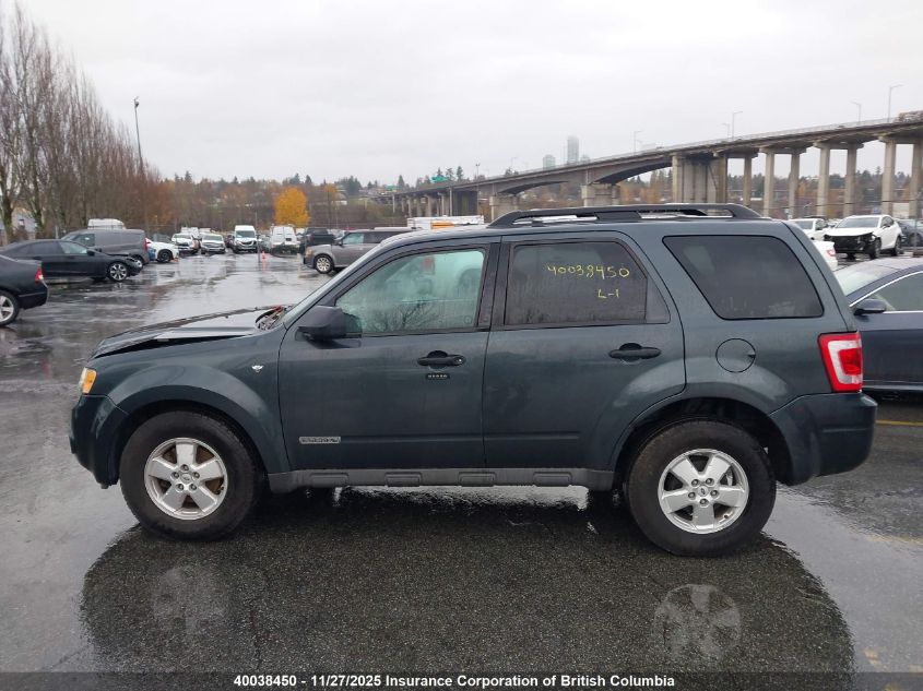 2008 Ford Escape Xlt VIN: 1FMCU031X8KD33677 Lot: 40038450