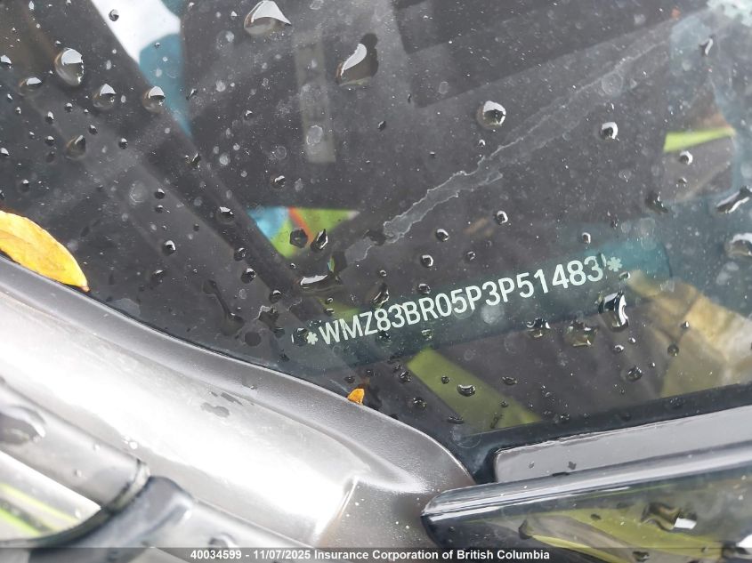 2023 Mini Countryman Cooper S VIN: WMZ83BR05P3P51483 Lot: 40034599