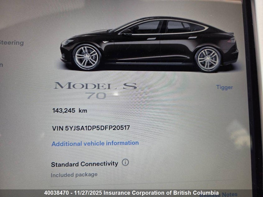 5YJSA1DP5DFP20517 2013 TESLA MODEL S photo no. 10