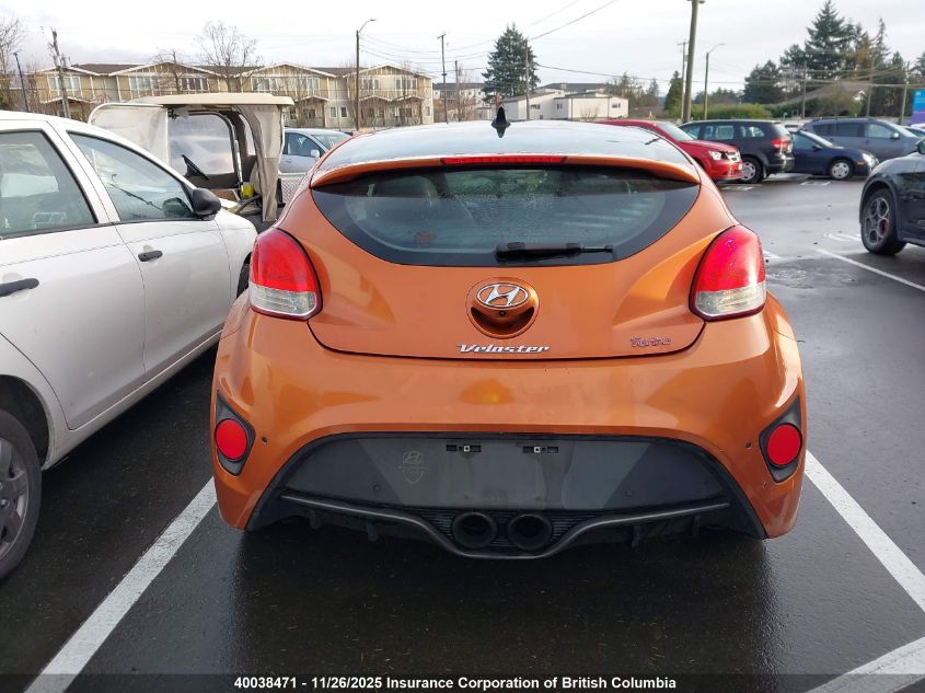 2013 Hyundai Veloster Turbo VIN: KMHTC6AE9DU098165 Lot: 40038471