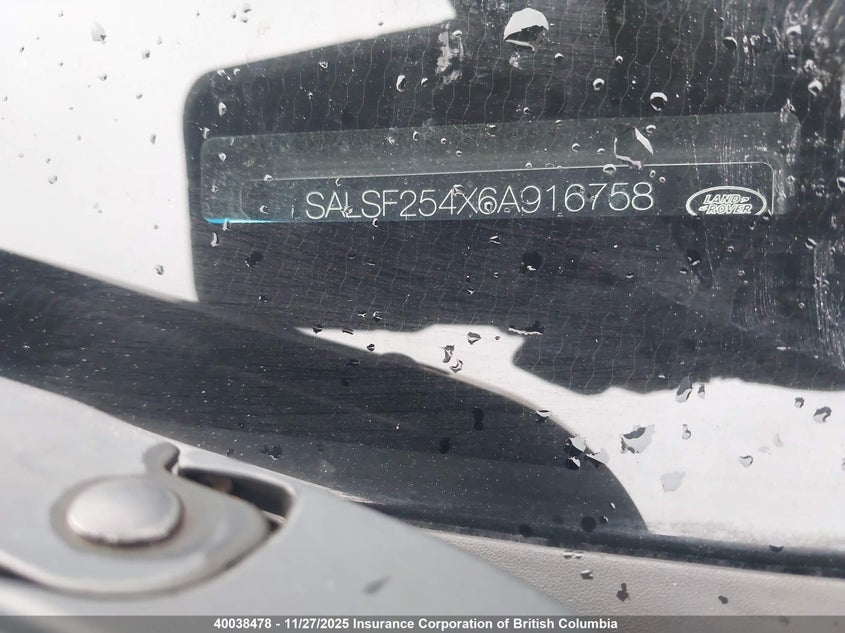SALSF254X6A916758 2006 LAND ROVER RANGE ROVER SPORT photo no. 9