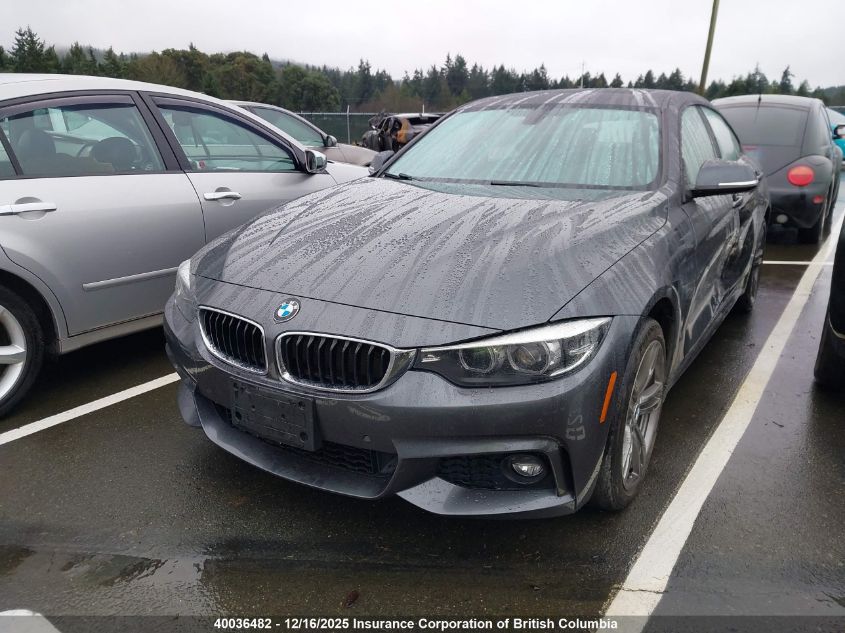 2018 BMW 430Xi Gran Coupe VIN: WBA4J3C57JBL04002 Lot: 40036482