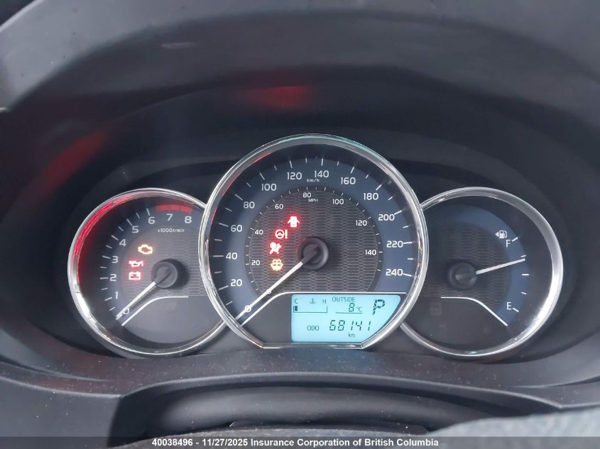 2014 Toyota Corolla L/Le/Le Pls/Prm/S/S Pls VIN: 2T1BURHE1EC131968 Lot: 40038496