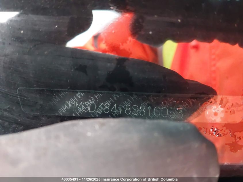 2008 Honda Fit VIN: JHMGD38418S810053 Lot: 40035491