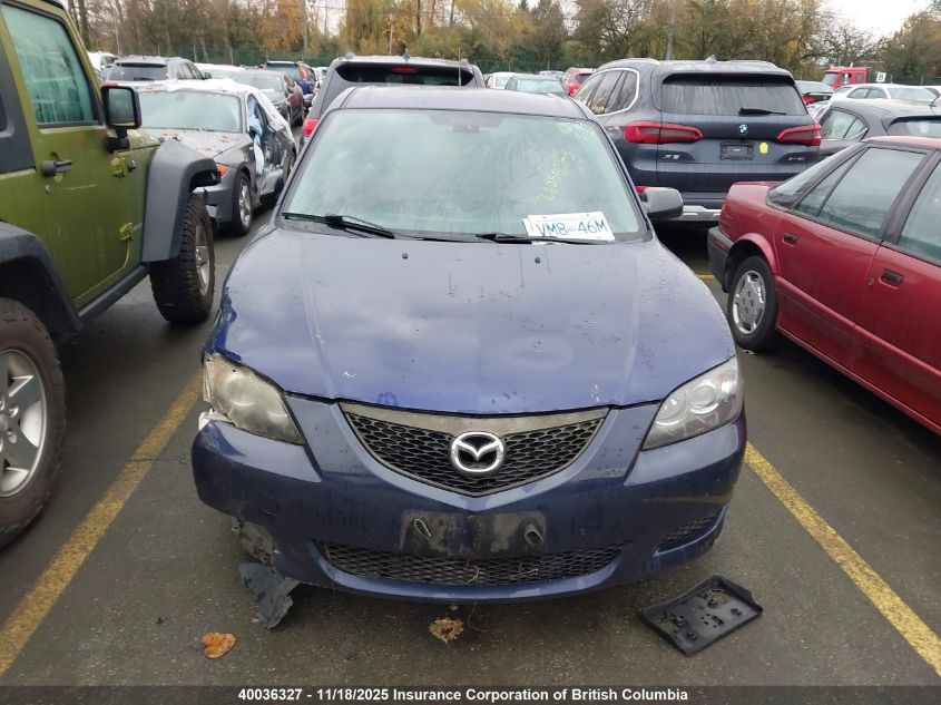 2005 Mazda 3 I VIN: JM1BK12F251263456 Lot: 40036327