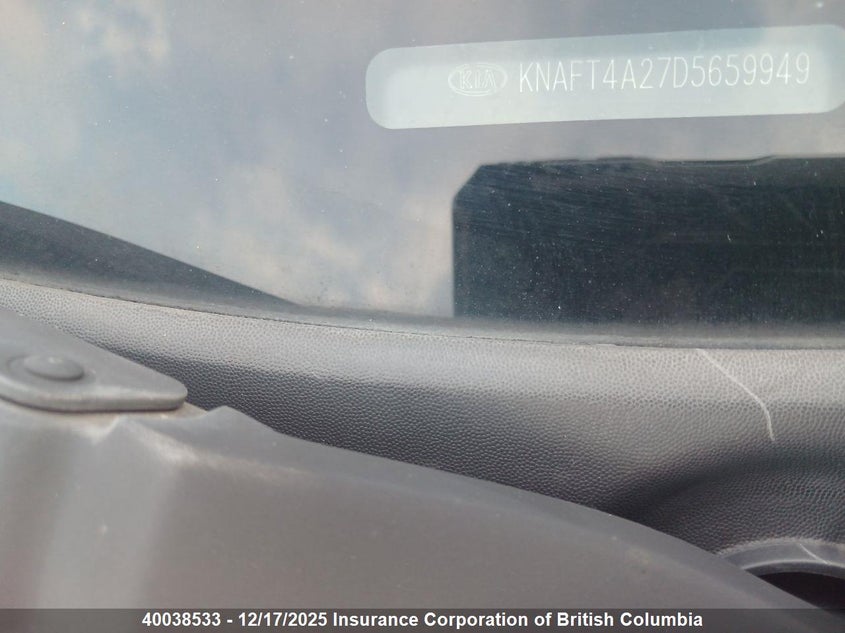 KNAFT4A27D5659949 2013 KIA FORTE photo no. 15
