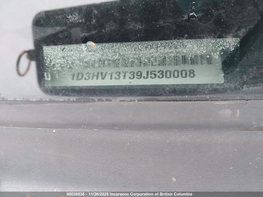 2009 Dodge Ram 1500 VIN: 1D3HV13T39J530008 Lot: 40038535