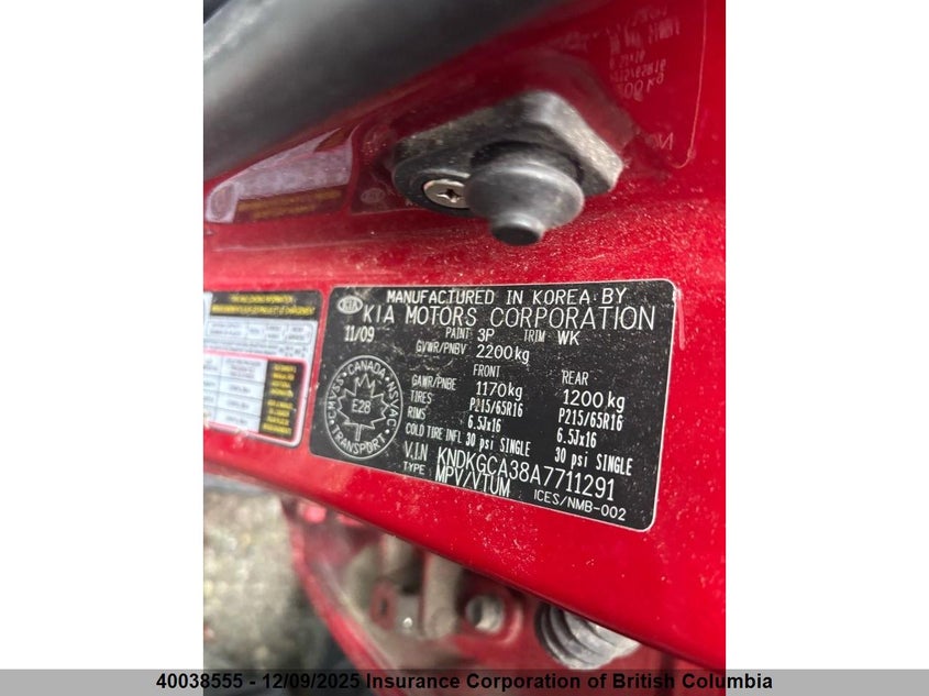 KNDKGCA38A7711291 2010 KIA SPORTAGE photo no. 3