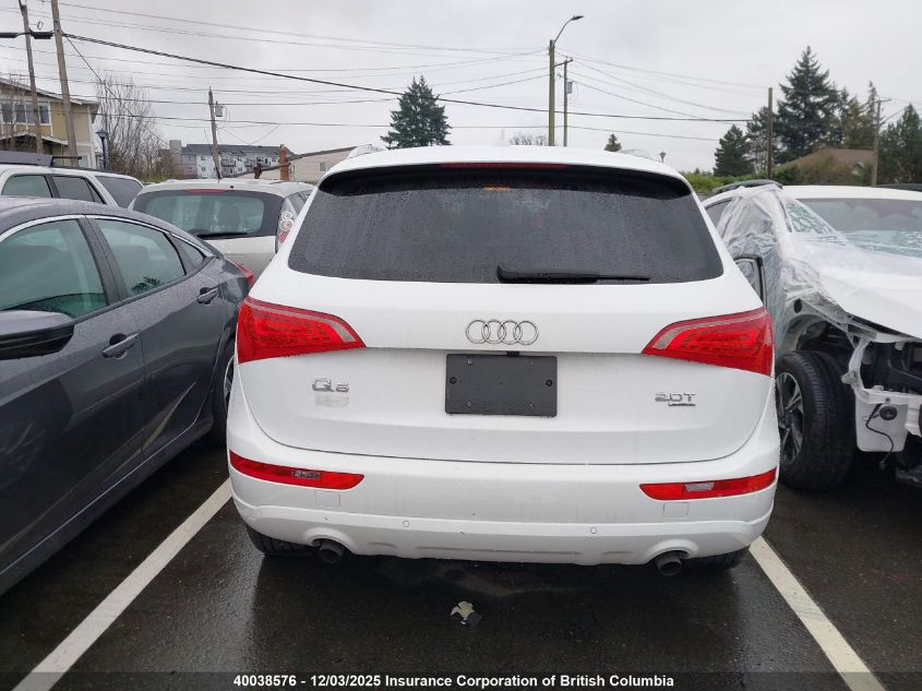 2012 Audi Q5 VIN: WA1VFCFP0CA098062 Lot: 40038576