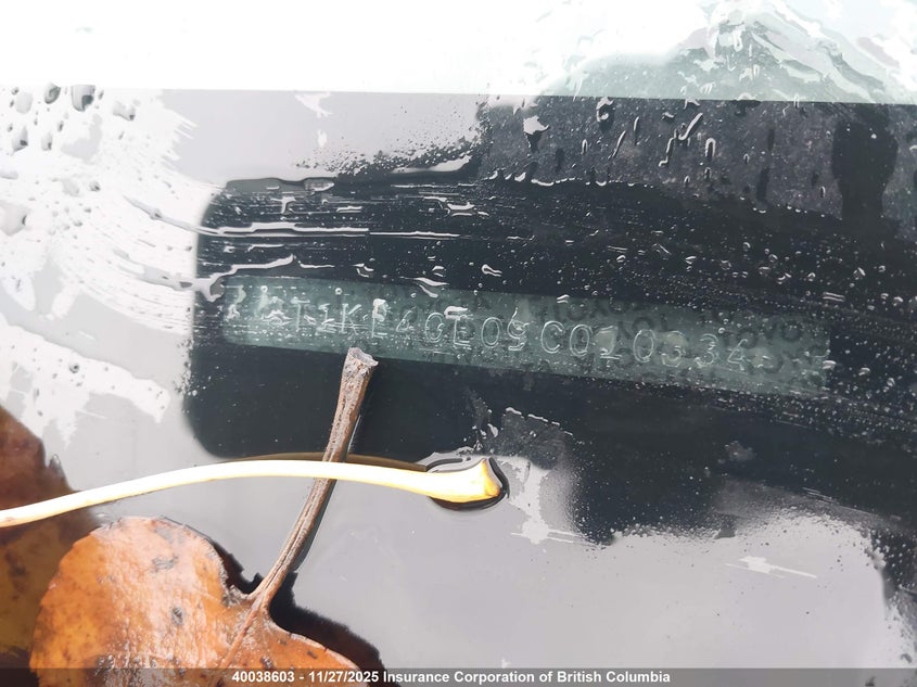 2009 Toyota Corolla Matrix S VIN: 2T1KE40E09C010334 Lot: 40038603