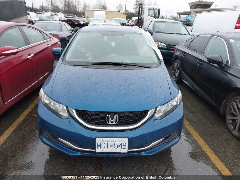 2014 Honda Civic Lx VIN: 2HGFB2F57EH021788 Lot: 40038351