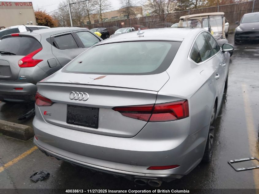 2018 Audi S5 VIN: WAUC4CF5XJA075318 Lot: 40038613