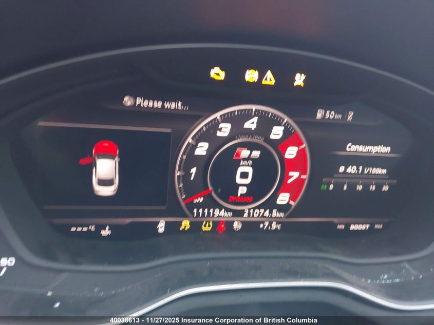 2018 Audi S5 VIN: WAUC4CF5XJA075318 Lot: 40038613