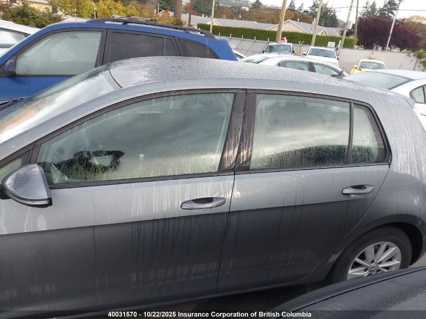 2016 Volkswagen Golf S/Se/Sel VIN: 3VW217AU4GM048413 Lot: 40031570