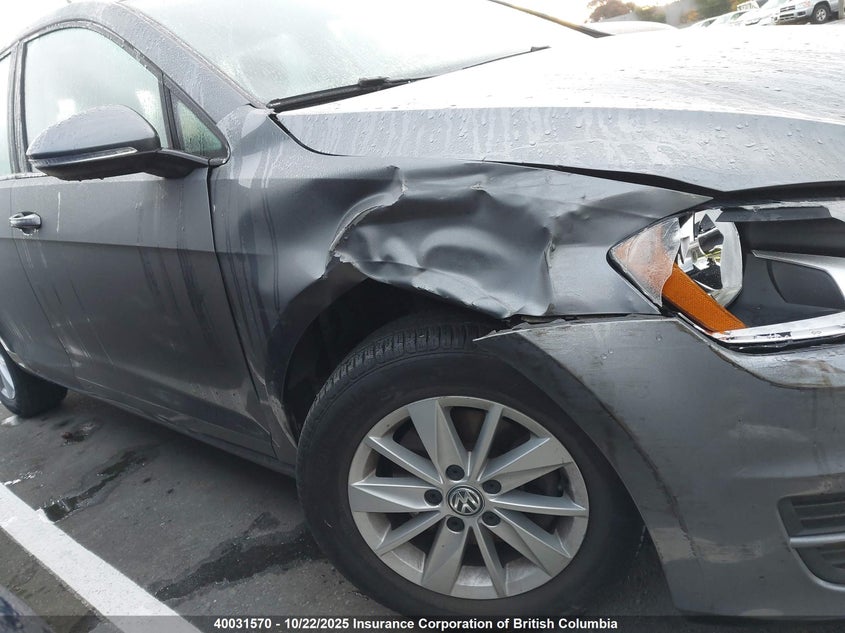 2016 Volkswagen Golf S/Se/Sel VIN: 3VW217AU4GM048413 Lot: 40031570