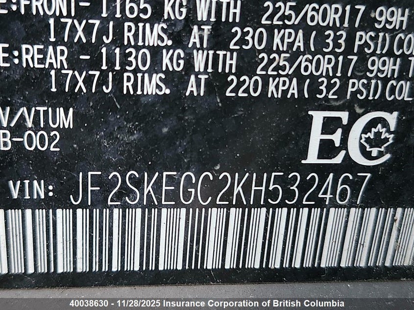 JF2SKEGC2KH532467 2019 SUBARU FORESTER photo no. 7