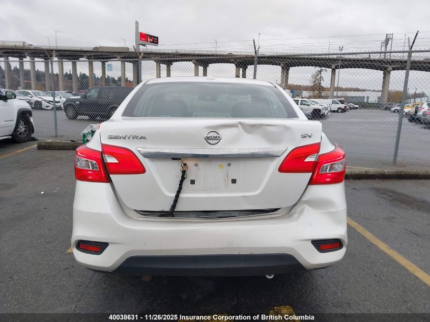 2018 Nissan Sentra S/Sv/Sr/Sl VIN: 3N1AB7APXJY245630 Lot: 40038631