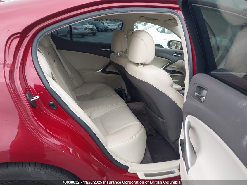 2009 Lexus Is 350 VIN: GSE212017523 Lot: 40038632