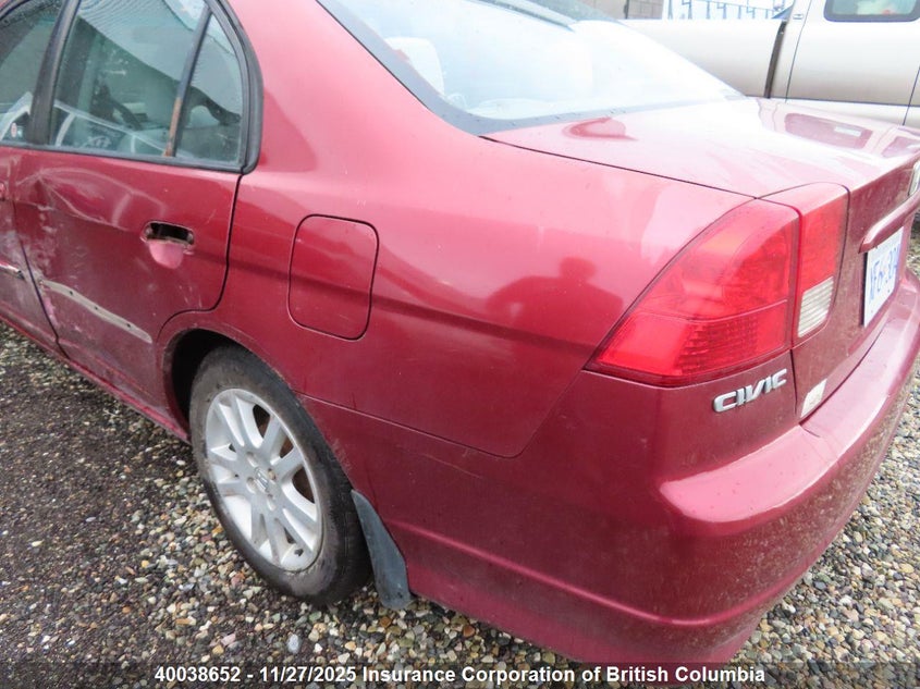 2005 Honda Civic VIN: 2HGES16655H019505 Lot: 40038652