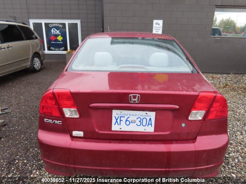 2005 Honda Civic VIN: 2HGES16655H019505 Lot: 40038652