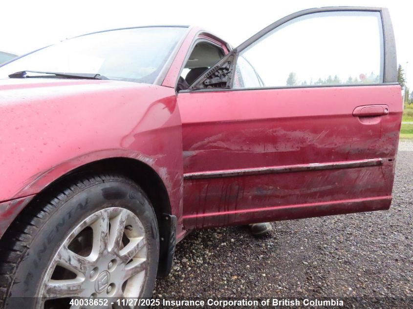 2005 Honda Civic VIN: 2HGES16655H019505 Lot: 40038652