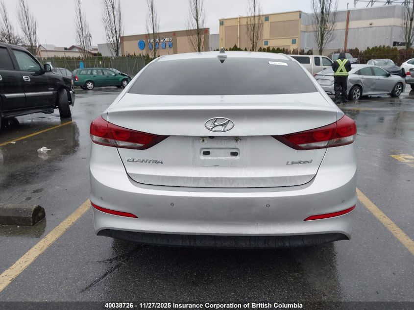 2017 Hyundai Elantra Se/Value/Limited VIN: KMHD84LF6HU090613 Lot: 40038726