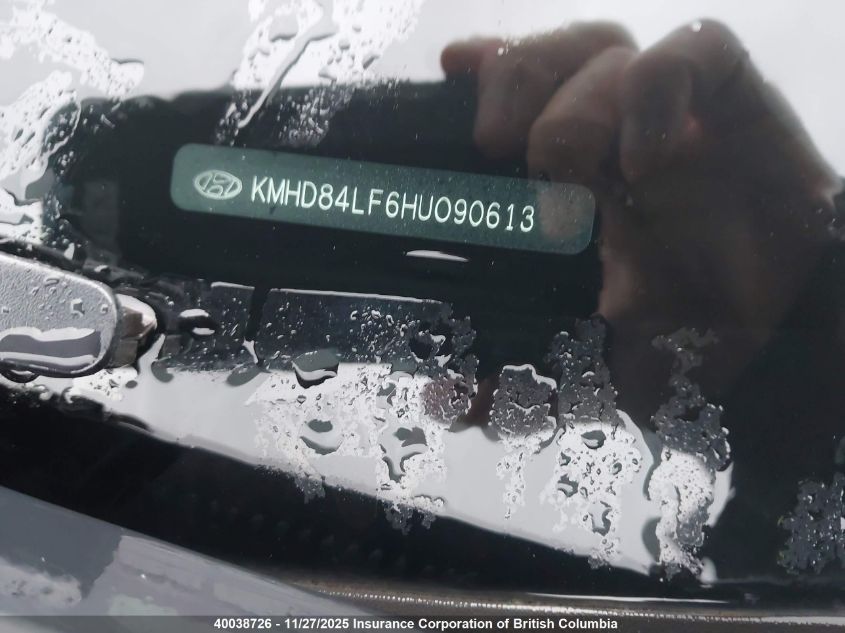 2017 Hyundai Elantra Se/Value/Limited VIN: KMHD84LF6HU090613 Lot: 40038726