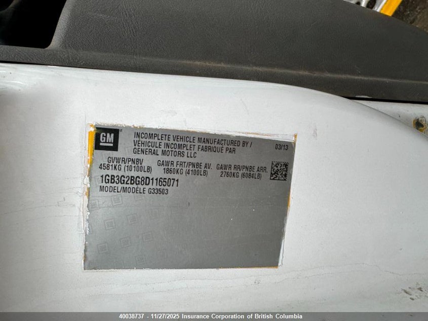 1GB3G2BG8D1165071 2013 CHEVROLET EXPRESS photo no. 5