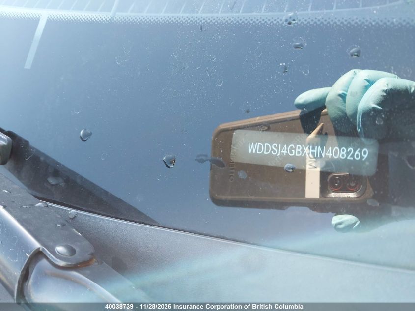 2017 Mercedes-Benz Cla 250 4Matic VIN: WDDSJ4GBXHN408269 Lot: 40038739