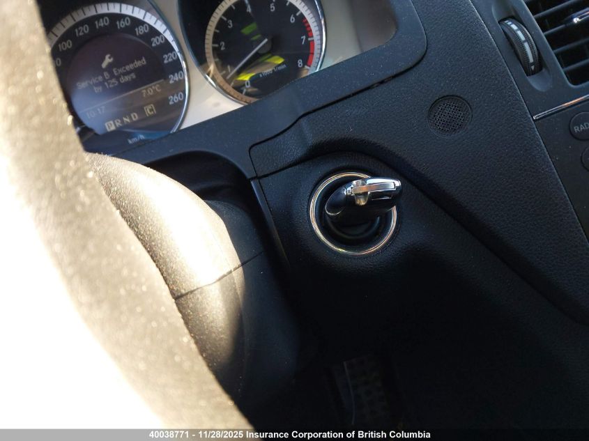 2009 Mercedes-Benz C 300 4Matic VIN: WDDGF81X49F198508 Lot: 40038771