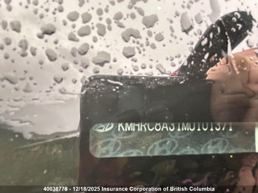 2021 Hyundai Venue VIN: KMHRC8A31MU101371 Lot: 40038778