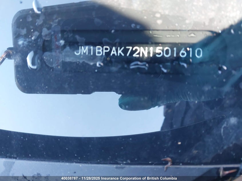 2022 Mazda 3 Select VIN: JM1BPAK72N1501610 Lot: 40038787