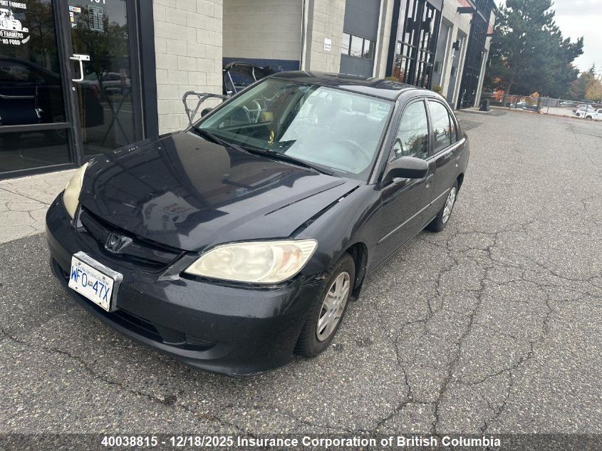 2005 Honda Civic VIN: 2HGES16335H015121 Lot: 40038815