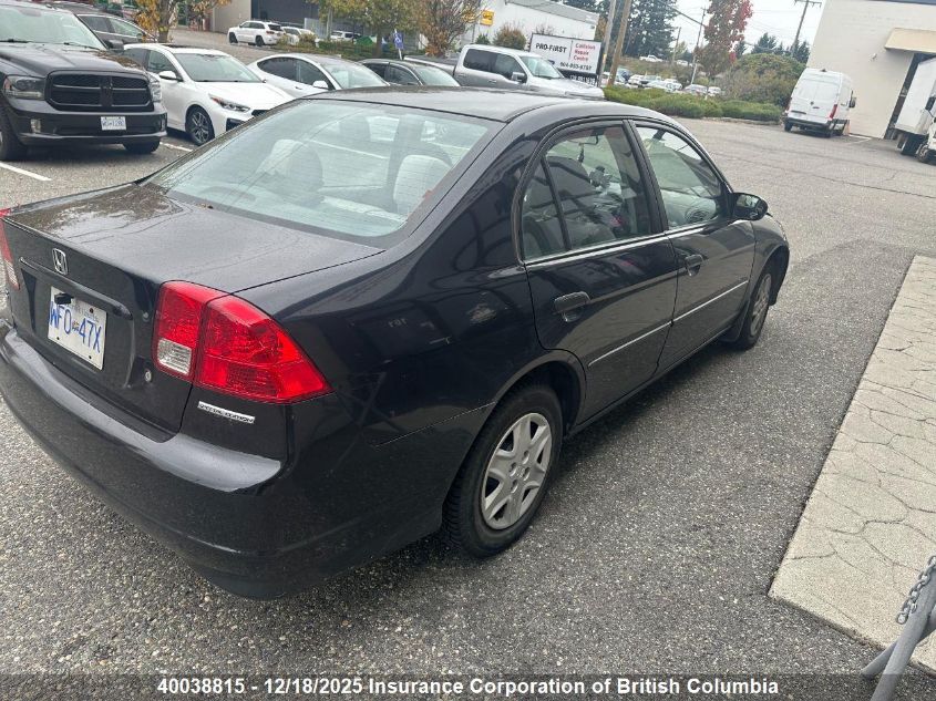 2005 Honda Civic VIN: 2HGES16335H015121 Lot: 40038815