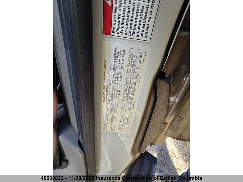 2016 Mercedes-Benz Sprinter 3500 V6 VIN: WDABF4CC1G9696820 Lot: 40038822