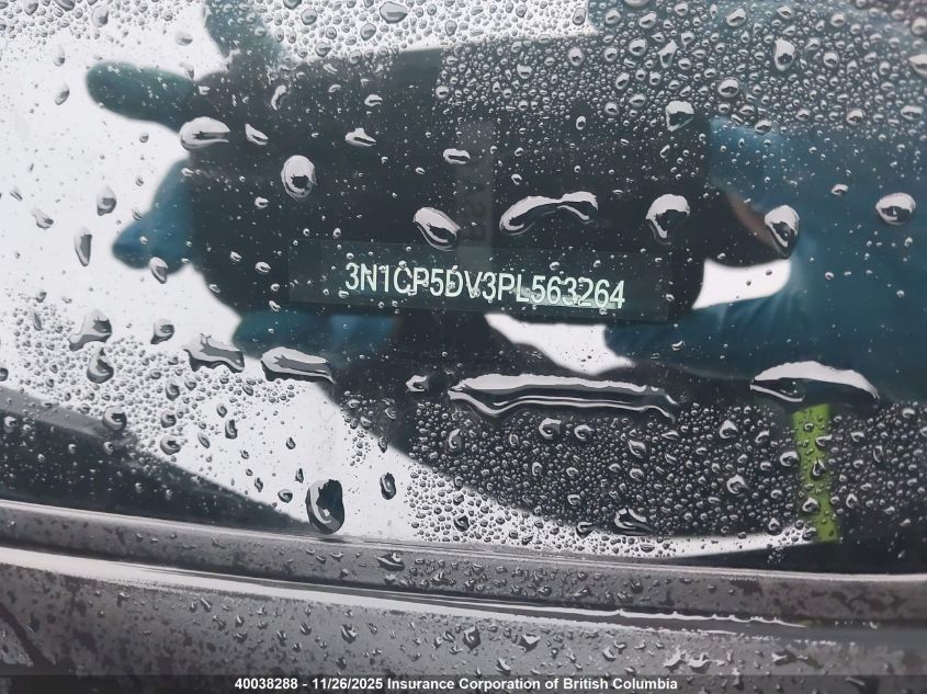 2023 Nissan Kicks Sr VIN: 3N1CP5DV3PL563264 Lot: 40038288