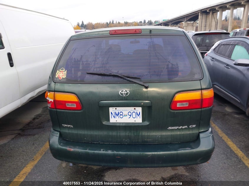 1999 Toyota Sienna Ce VIN: 4T3ZF19C2XU162100 Lot: 40037553