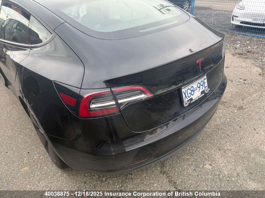 2023 Tesla Model 3 VIN: LRW3E1FA9PC900020 Lot: 40038875