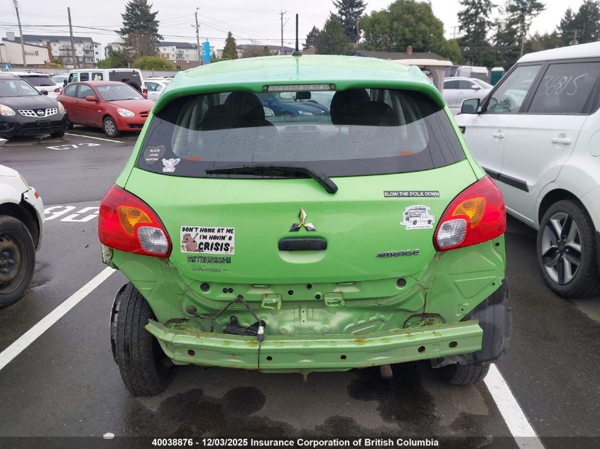 2015 Mitsubishi Mirage De VIN: ML32A3HJ1FH032442 Lot: 40038876