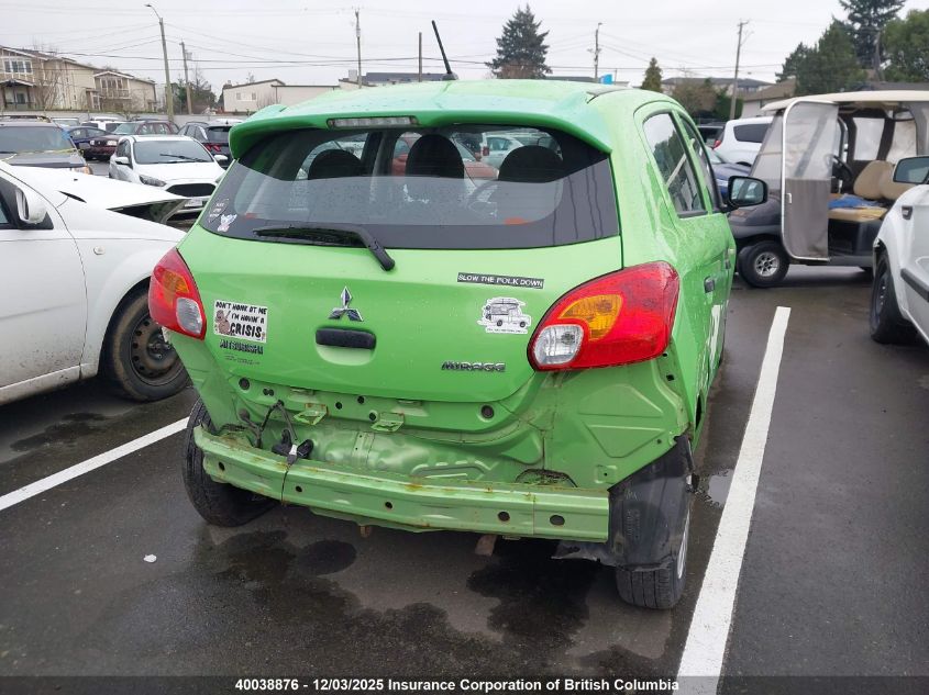 2015 Mitsubishi Mirage De VIN: ML32A3HJ1FH032442 Lot: 40038876