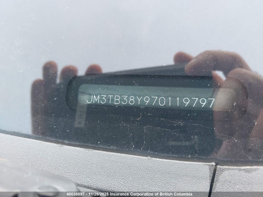 2007 Mazda Cx-9 VIN: JM3TB38Y970119797 Lot: 40038897