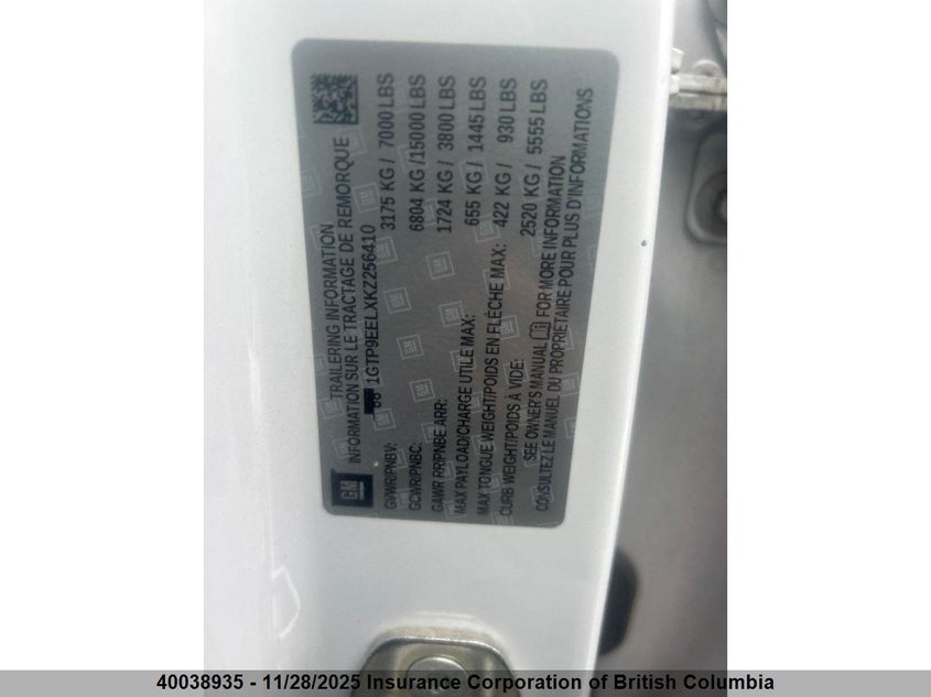 1GTP9EELXKZ256410 2019 GMC SIERRA photo no. 5