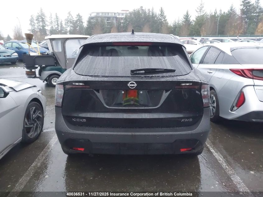 2025 Nissan Kicks Sv VIN: 3N8AP6CB3SL386147 Lot: 40036531