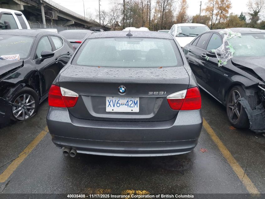 2007 BMW 323 I VIN: WBAVH13537KC97291 Lot: 40035408